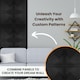 image 4 of NOVECRAFTO Decorative 3D Wall Panels (50cm x 50cm) Chevron Line Design PVC Cladding Panel