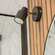 image 3 of ValueLights Benton Matte Black IP44 Adjustable Wall Light & Bulb Black
