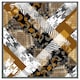 image 1 of Geometric snake skin & patterns (Picutre Frame) Grey | XS