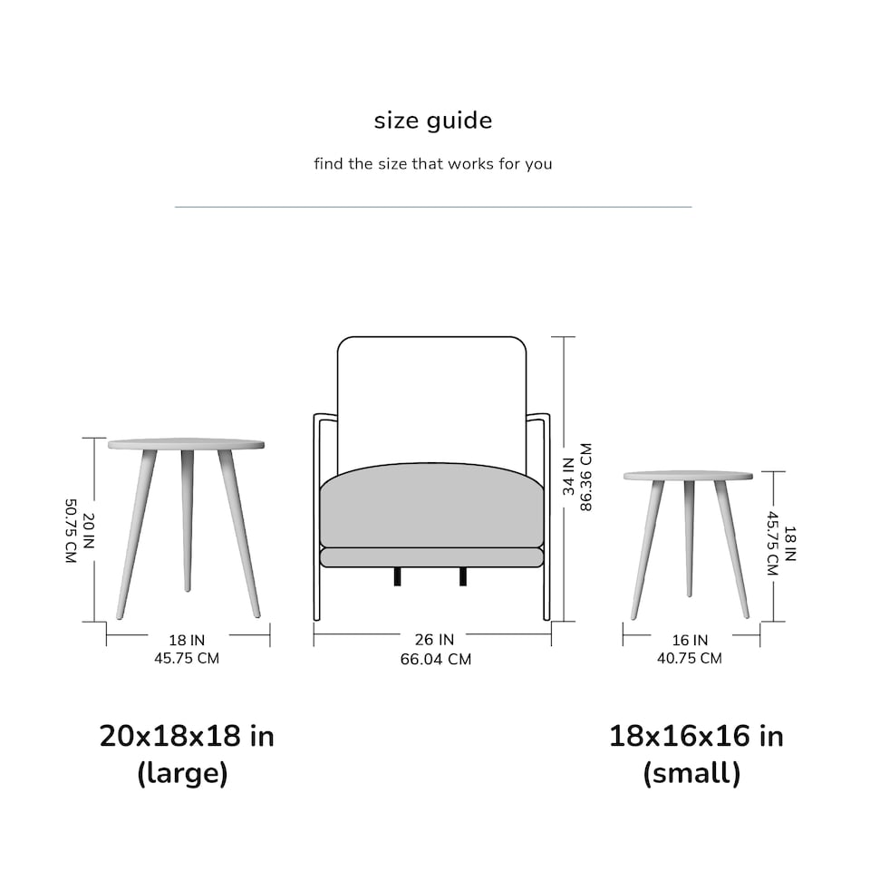 image 1 of MH London Tora Triangle Side Table, Mango Wood End Table with Tripod Legs