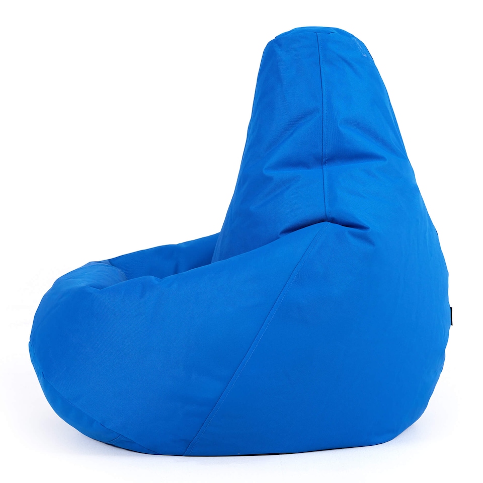 image 1 of Kids Recliner Beanbag Indoor and Outdoor Blue Set of 2 | Blue | Blue | M | 1