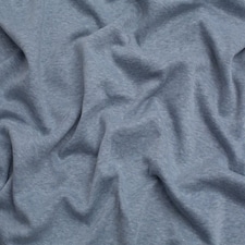 Minerva Core Range Blue Heavy Fur Back Sweatshirt Stretch Knit Fabric for Dressmaking, 155cm / 61" Wide - per metre