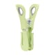 image 4 of JVL Grey Peg Basket with 48 Plastic Clip Clothes Pegs, Assorted Colours