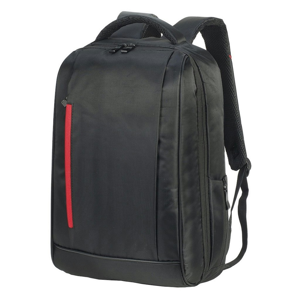 Shugon Adults Unisex Kiel Laptop Backpack - Black/Red - One Size
