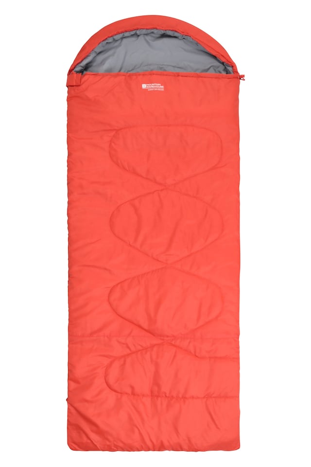 image 1 of Mountain Warehouse Summit 250 Square Sleeping Bag Insulated 3 Season Two Way Zip Camp Bed