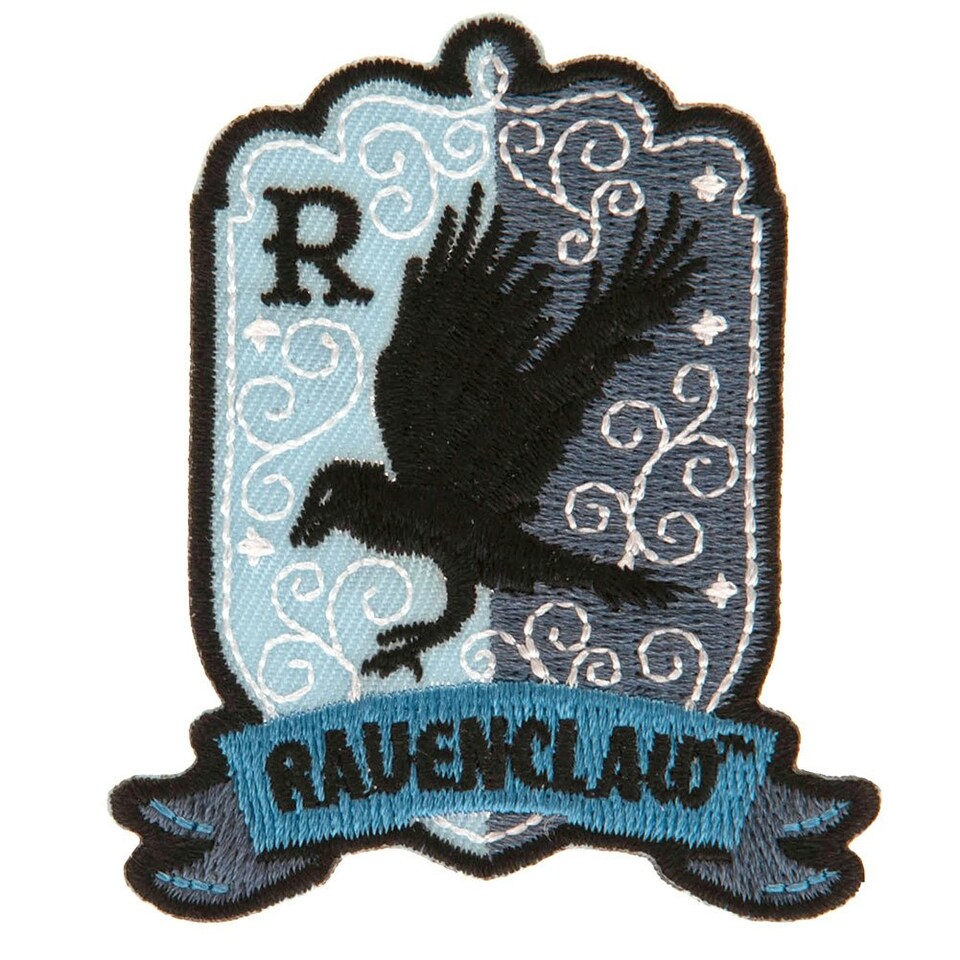 image 1 of Harry Potter Ravenclaw Iron On Patch - Blue/Black - One Size