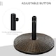 image 3 of Outsunny 25KG Patio Weighted Umbrella Base Parasol Holder Outdoor Stand