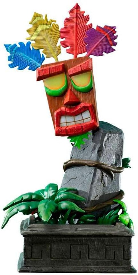 image 1 of First4Figures Crash Bandicoot Mini Aku Aku Mask RESIN Statue