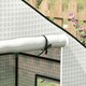image 8 of Outsunny PE Greenhouse Cover Replacement with Door and Mesh Windows, Green
