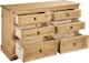 image 3 of Corona Chest of Drawers Pine 6 Drawer Solid Mexican Wax Sideboard