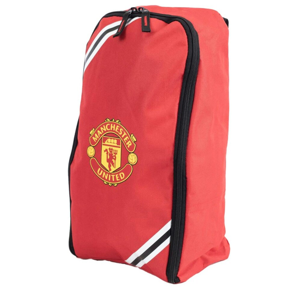 image 1 of Manchester United FC Core Stripe Boot Bag - Red - One Size