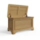 image 6 of Faire Ottoman Blanket Box in Natural Oak with Oak Top Brown
