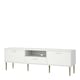 image 3 of Media TV Unit with 2 Doors 1 Drawer in White