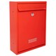 image 1 of Burg-Wachter Trent Wall Mounted Galvanised Steel Lockable Post Box - 26x34x9cm Red