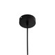 image 3 of Victoria - Black 3 Arm Ceiling Pendant with Frosted Glass Shade Black | White