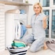 image 5 of 26L Oval Collapsible Laundry Basket, Foldable Plastic Laundry Hamper