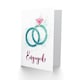 image 2 of Diamond Rings Watercolour Congrats Engagement Wedding Card