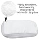 image 3 of SPARES2GO Steam Mop Cloths for MORPHY RICHARDS 720020 720021 720502 70495 9-in-1 2-in-1 Cleaner Pads x 4