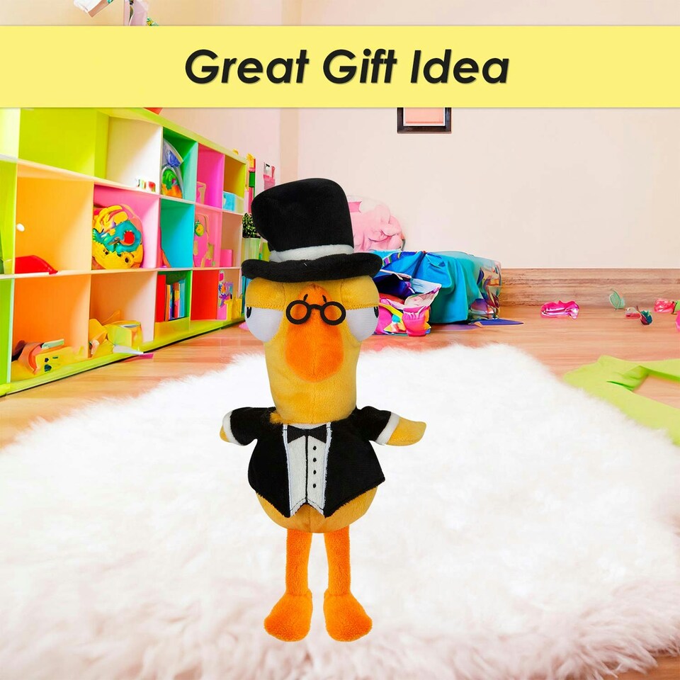 image 1 of Tux Goose Goose Duck Soft Toy Cute Plushie Huggable Cuddly 30cm Grey