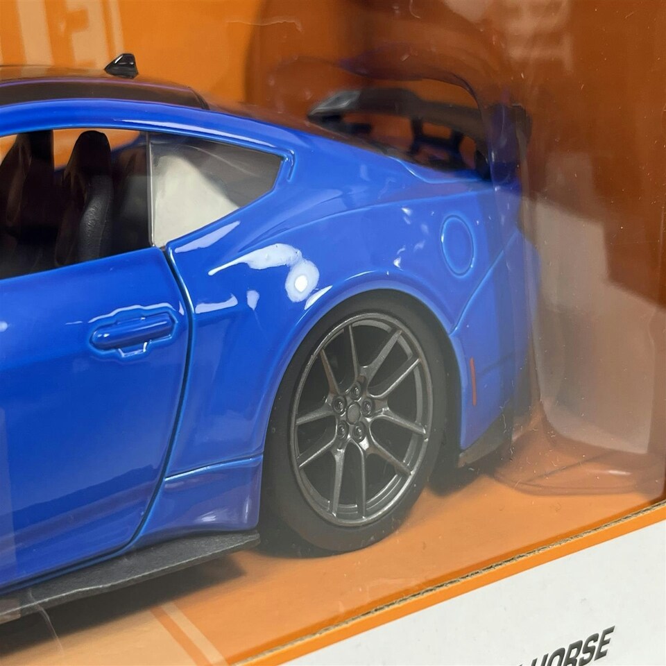image 1 of 2024 Ford Mustang Dark Horse Blue Bigtime Muscle 1:24 Scale Jada 35276