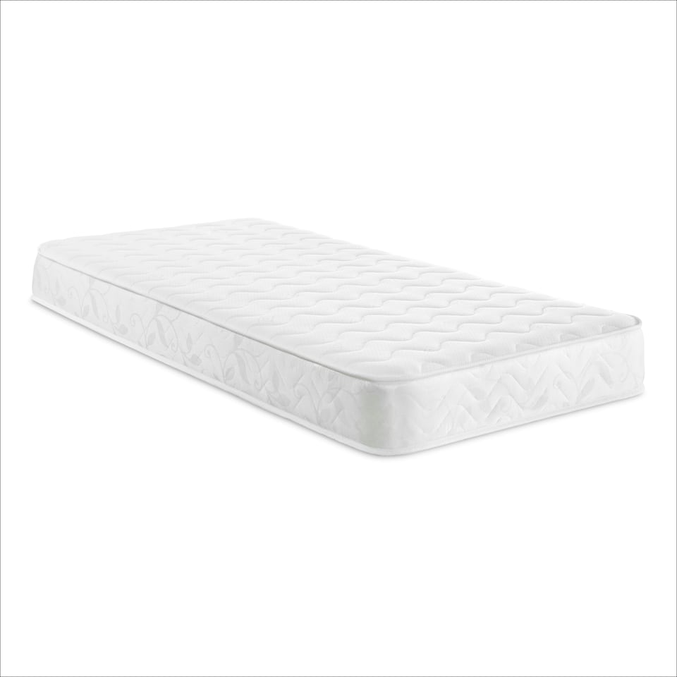 image 1 of Hybrid Memory Foam & Coil Spring Mattress - Soft/Medium Comfort, Cooltouch+ White | Double