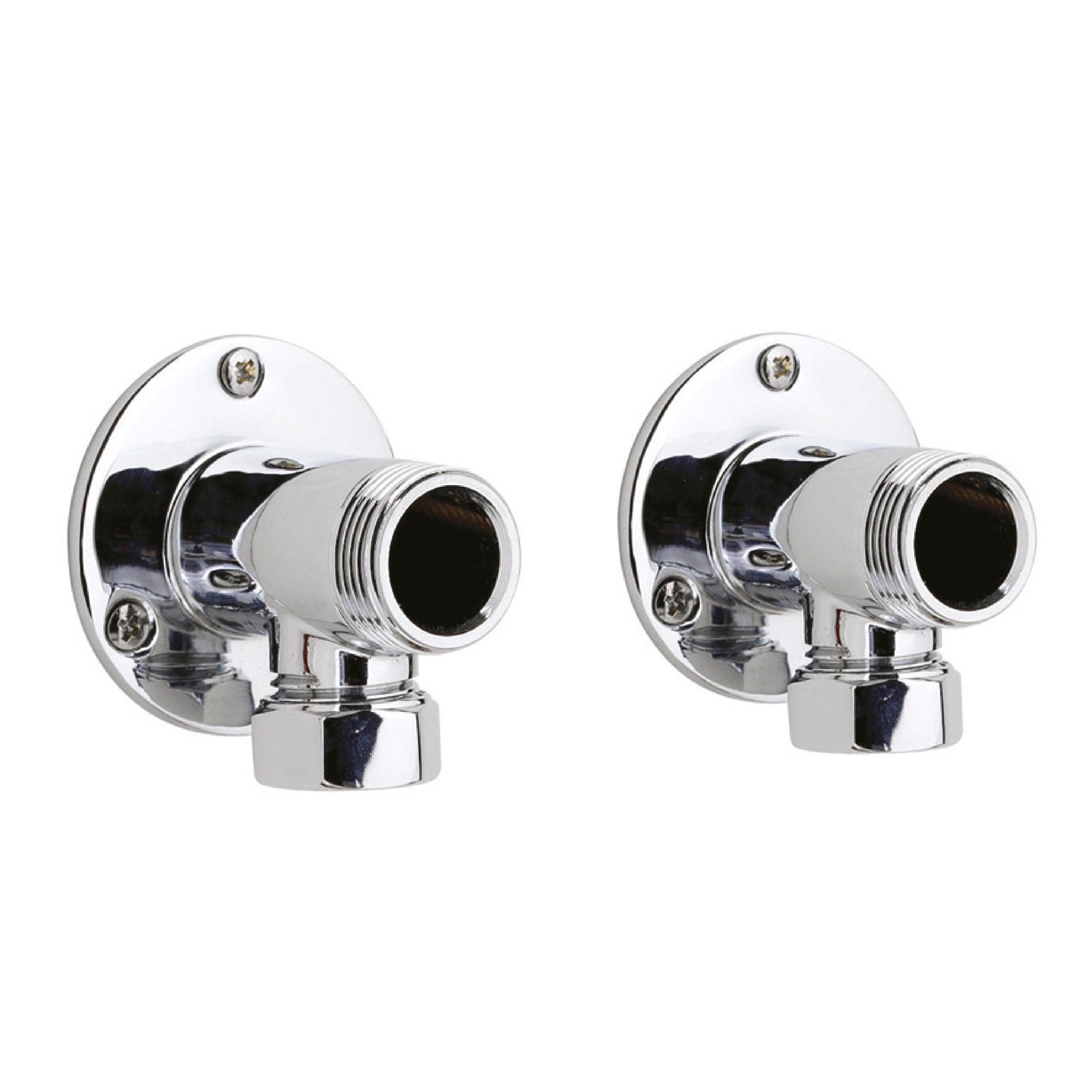 Balterley Contemporary Shower Part - Backplate Elbow Unions