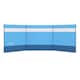 image 1 of Outsunny Camping Windbreaks with Clear Windows and Carry Bag, 440 x 140cm, Blue