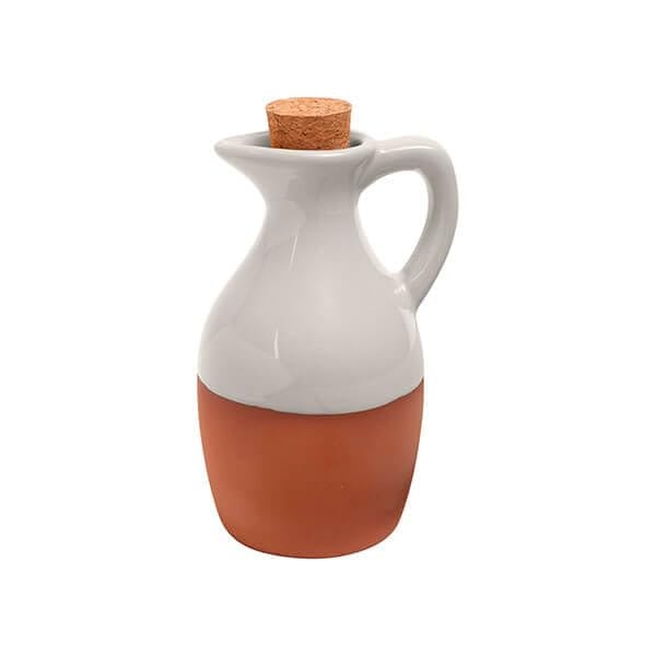 dexam Sintra Glazed Terracotta Oil Drizzler - Stone