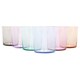 image 1 of LAV Bodega Glass Tumblers - 345ml - Colour Base - Pack of 6 | Multi | Full Colour