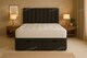 image 1 of 4FT Small Double  Grey Teddy Boucle Fabric Foot Lift Ottoman Divan Bed Set Headboard & Mattress