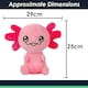 image 2 of Axolotl Soft Toy Cute Plushie Huggable Cuddly Stuffed Toy 25cm Pink