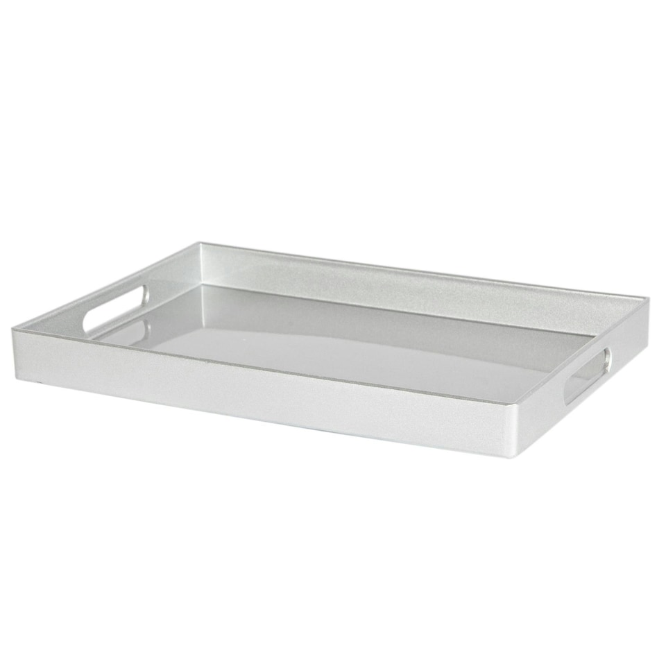 image 1 of Argon Tableware Rectangle Serving Tray - 34.5 x 25cm - Silver Grey