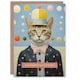 image 1 of Polka Dot Cat Lover Spots Congratulations Him Her Card