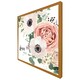 image 5 of Garden flower, pink peach rose, white anemone (Picture Frame) Brown / M
