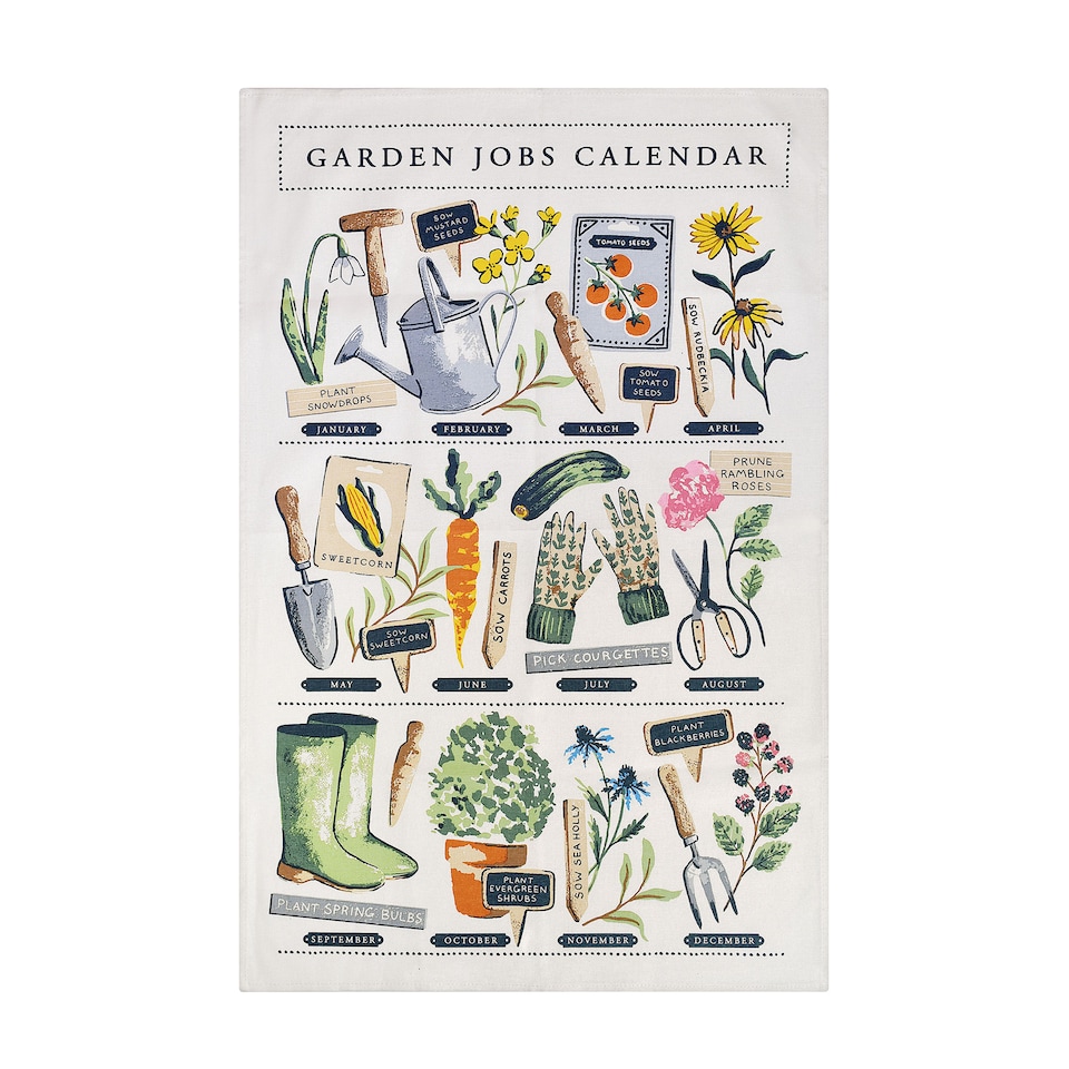 image 1 of Ulster Weavers Time to Grow Tea Towel - Cotton Green