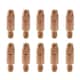 image 1 of 0.8mm Mig Welding Welder Round Contact Tips for MB25 MB36 Euro Torches 10pk