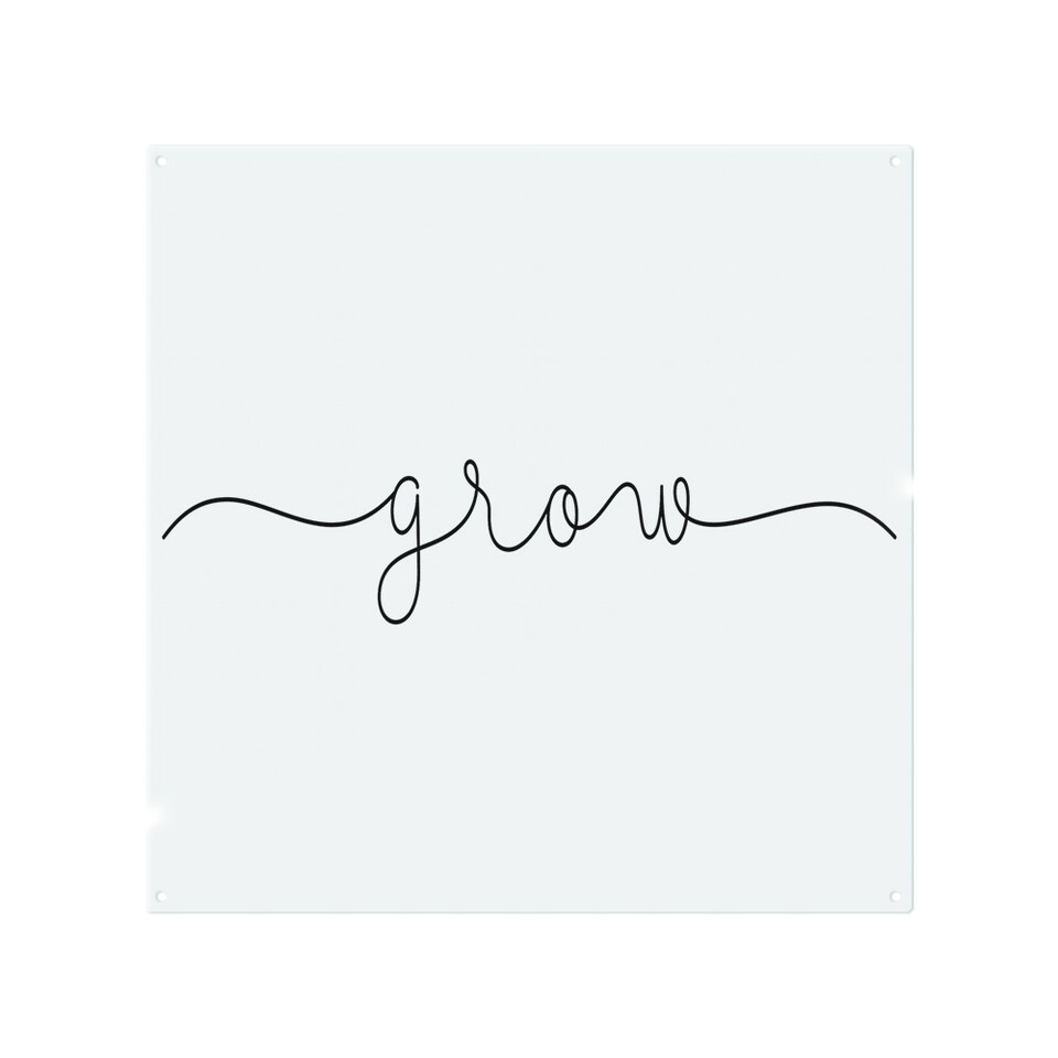image 1 of Text Glow Designer Splash Back | White