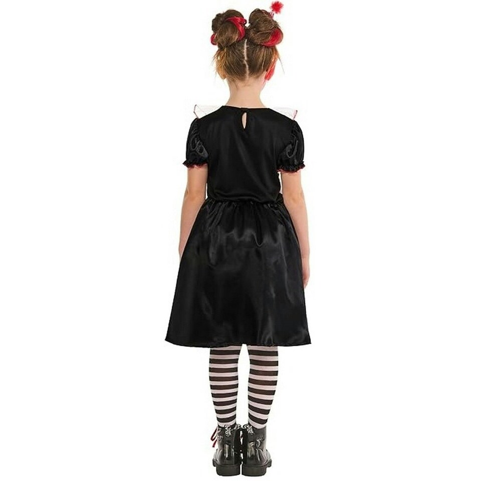 image 1 of Bristol Novelty Girls Clown Costume - Black/White/Red - 3-4 Years 3