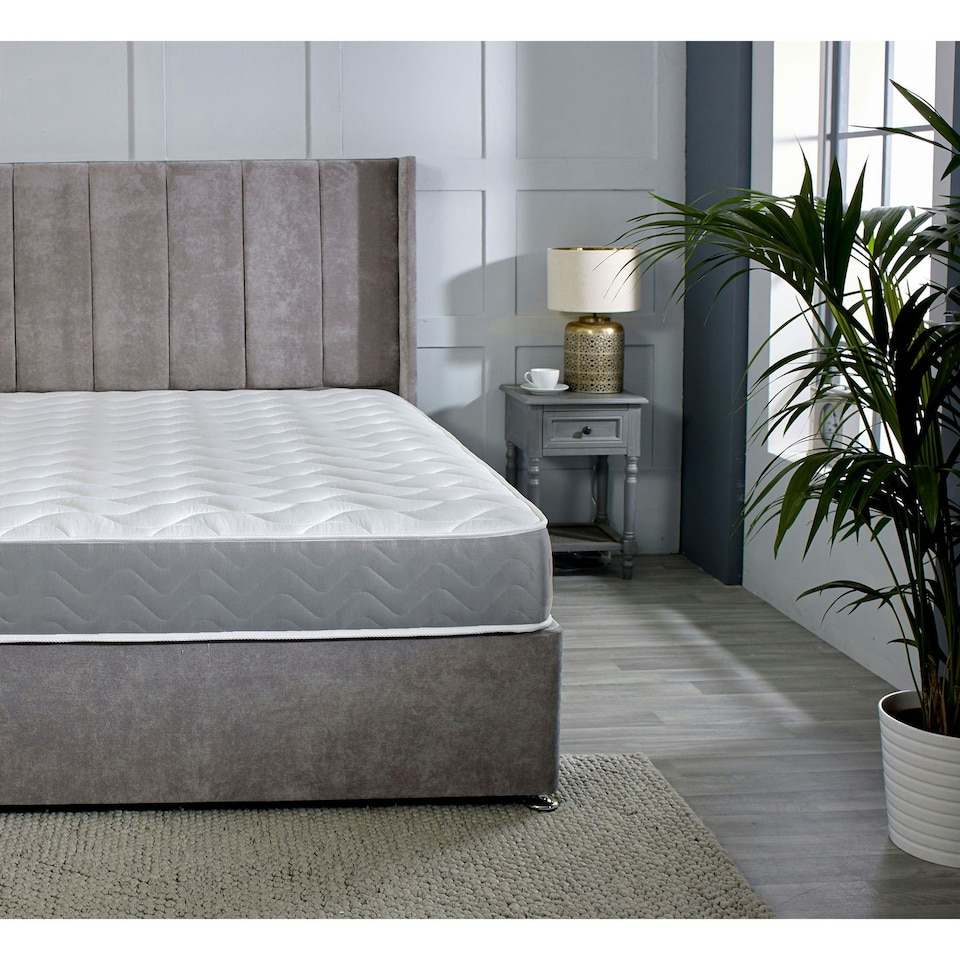 image 1 of Twilight Hybrid Mattress - Soft Firmness Plush Comfort | Grey | Double