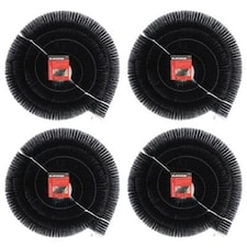 Blackspur Stainless Steel Gutter Brushes - 4M - Black - Pack of 4 Black