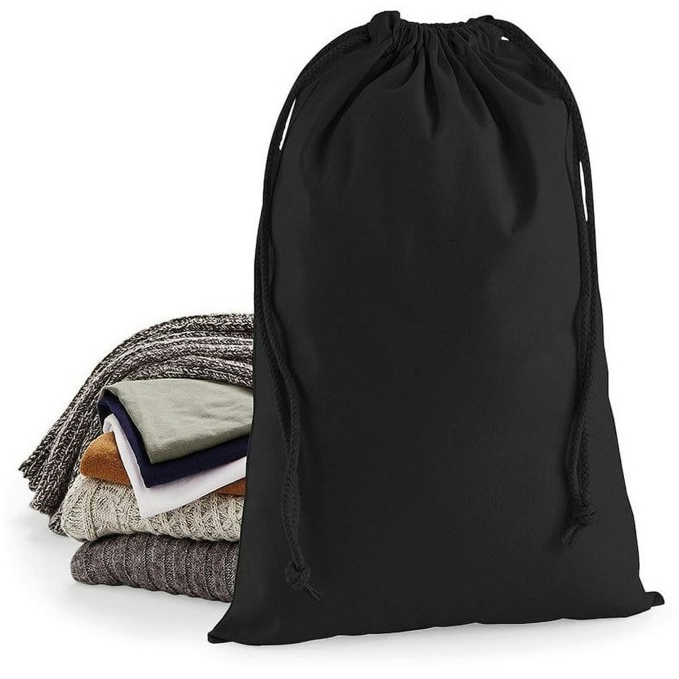 image 1 of Westford Mill Premium Cotton Stuff Bag - Black - S | Black | S