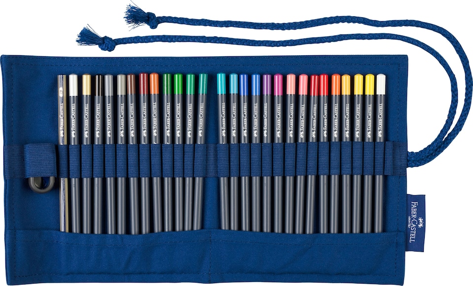 image 1 of Faber-Castell Creative Studio Goldfaber Colour Pencil, Multicoloured, Pencil Roll