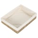 image 2 of Large Lined Rectangular Seagrass Tray | Green | Green | Large