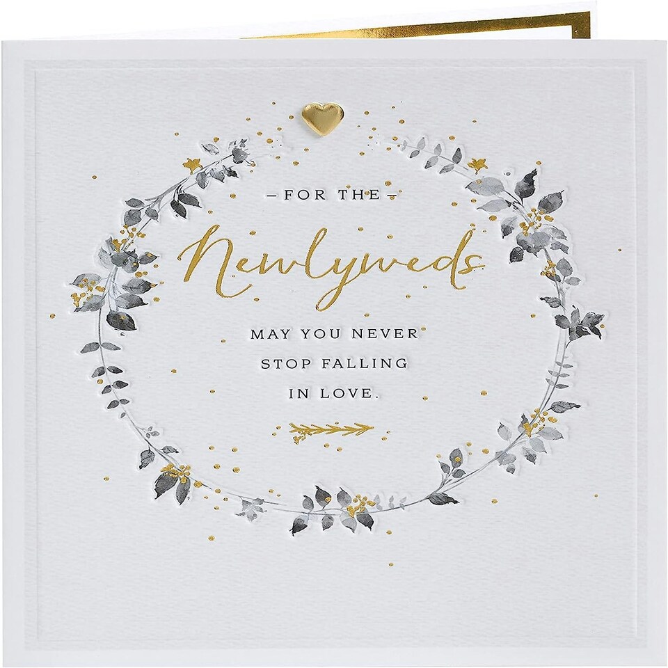 image 1 of Botanical Design Wedding Congratulations Card