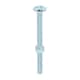 image 1 of Timco - Roofing Bolts with Square Nuts - Zinc (Size M8 x 100 - 50 Pieces)
