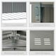 image 6 of Outsunny 14 x 8ft Outdoor Garden Metal Storage Shed with Lockable Door, Tool Storage Box for Garden, Patio and Lawn, Grey
