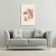 image 2 of minimal line drawing of womans face (Canvas Print) 77 x 51 x 4cm