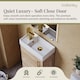 image 3 of Balterley Bathroom Contemporary Floor Standing Vanity Unit Basin & Handle Easy To Install | Brown | Bleached Cuneo Oak