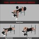 image 3 of HOMCOM Adjustable Multi Gym Weight Bench Barbell Stand Chest Leg Abs Training