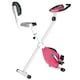image 1 of HOMCOM Magnetic Resistance Exercise Bike Foldable LCD Adjustable Seat Grey